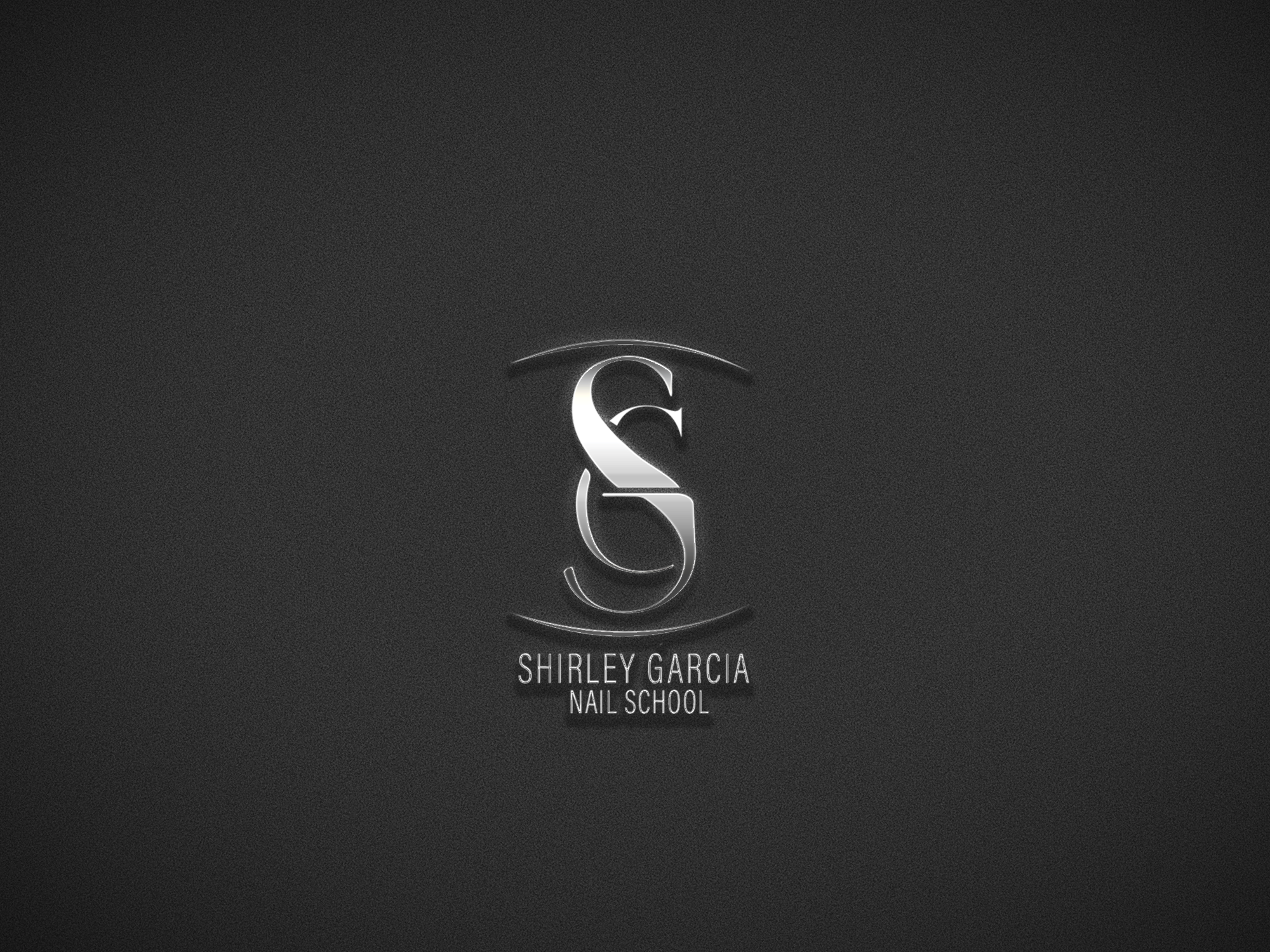 Logo plata de Shirley Garcia Nail School